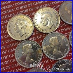 Roll Of 20 1939-1967 Canada Silver Dollars $20 Face Value 12 oz #coinsofcanada