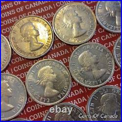 Roll Of 20 1939-1967 Canada Silver Dollars $20 Face Value 12 oz #coinsofcanada