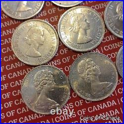 Roll Of 20 1939-1967 Canada Silver Dollars $20 Face Value 12 oz #coinsofcanada