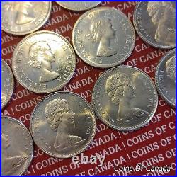 Roll Of 20 1939-1967 Canada Silver Dollars $20 Face Value 12 oz #coinsofcanada