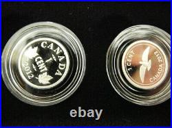 Royal Canadian Mint Rare 2012 Canada Penny Adieu Farewell Fine Silver 5 Coin Set
