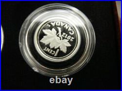 Royal Canadian Mint Rare 2012 Canada Penny Adieu Farewell Fine Silver 5 Coin Set