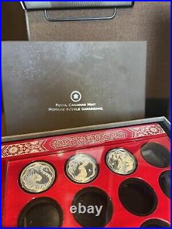 Royal Canadian Mint Set Coins Lunar Lotus Series  See the Condition Descripti