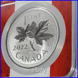 SALE 2022 W Canada 1 oz Silver Maple FAREWELL TO THE PENNY 10th ANNV NGC SP70