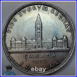 SILVER COIN 1939 Uncirculated Canada silver $1 dollar. 800