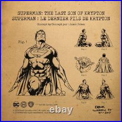 SUPERMAN Sculpture 3D Last Son Of Krypton 10 Oz Silver Coin 100$ Canada 2018
