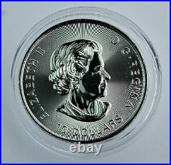 Scarce 2020 2 oz. 9999 silver Canadian Twin Maple Leaf coin BU in capsule