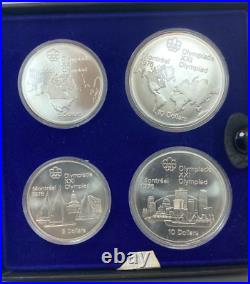Series 3 Montreal 1976 UNCIRCULATED Olympic Coins 4 Coin Set (4.32ozt SILVER)