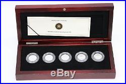 Set of 5 Coins Canada 2012 Silver Proof Set Farewell to the Penny
