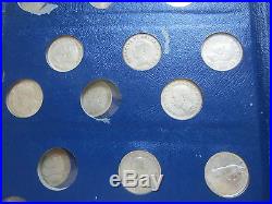 Set of Canada 25 Cents 31 SILVER+6 NICKEL Coins (1921-74). Whitman Folder (SQ14)