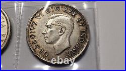 Silver Dollar lot Canadian Silver Dollar Set- 4 coins 1939, 1958, 1964, 1967