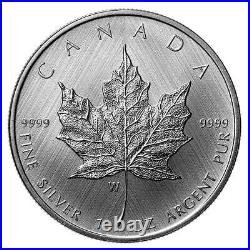 Silver Maple Leaf W Mint Mark 2021 $5 1 Oz Fine Silver Coin Rcm Winnipeg