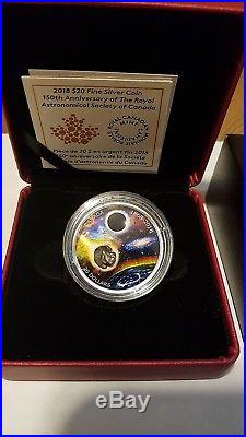 Sold-out 2018 Meteorite Royal Astronomical Society Canada $20 1oz Silver Coin