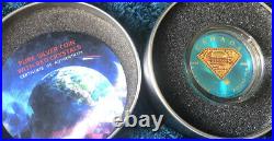 Superman Space Blue with Crystals 1 Oz. 999 Silver Collectible Coin Canada $5