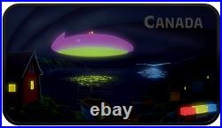 UFO COIN 2020 The Clarenville Event Glow-In-The-Dark $20 1oz Pure Silver CANADA